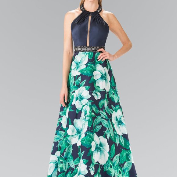 Halter Neck A-Line Shape Prom GSGL2302
